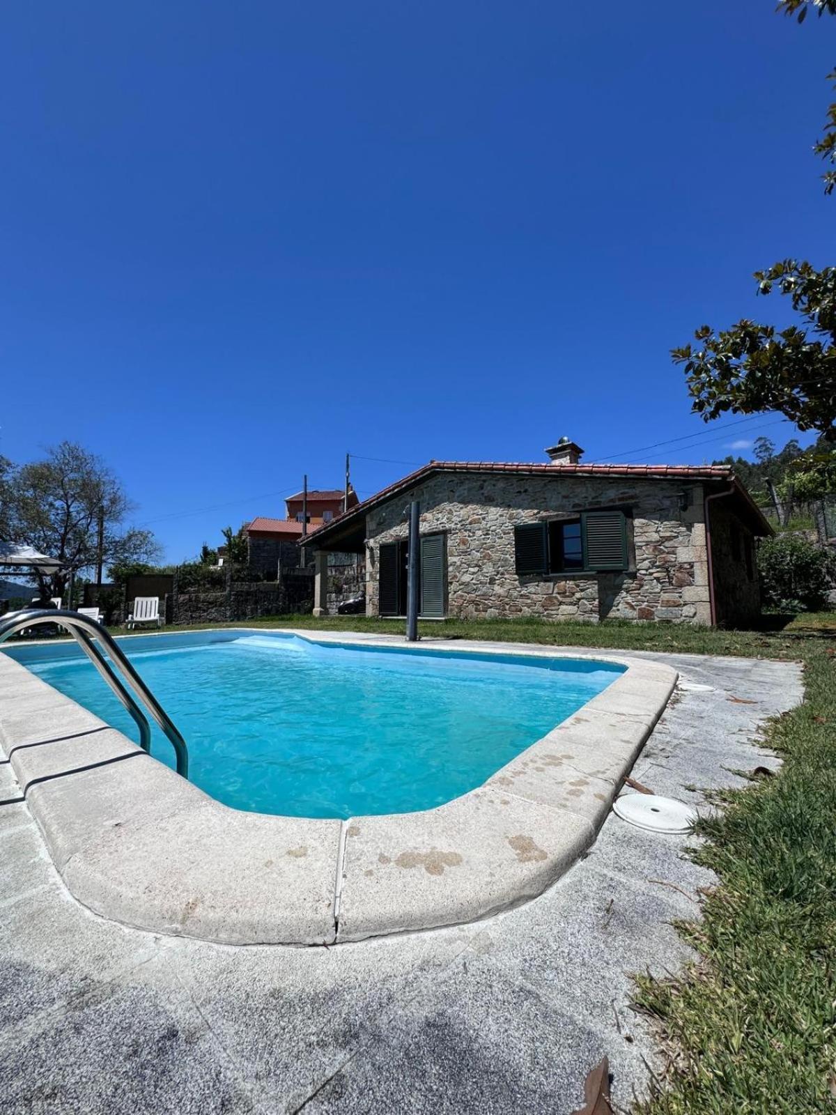 Casa 2 Habitaciones Con Piscina Y Cenador Al Aire Libre Pontevedra Dış mekan fotoğraf