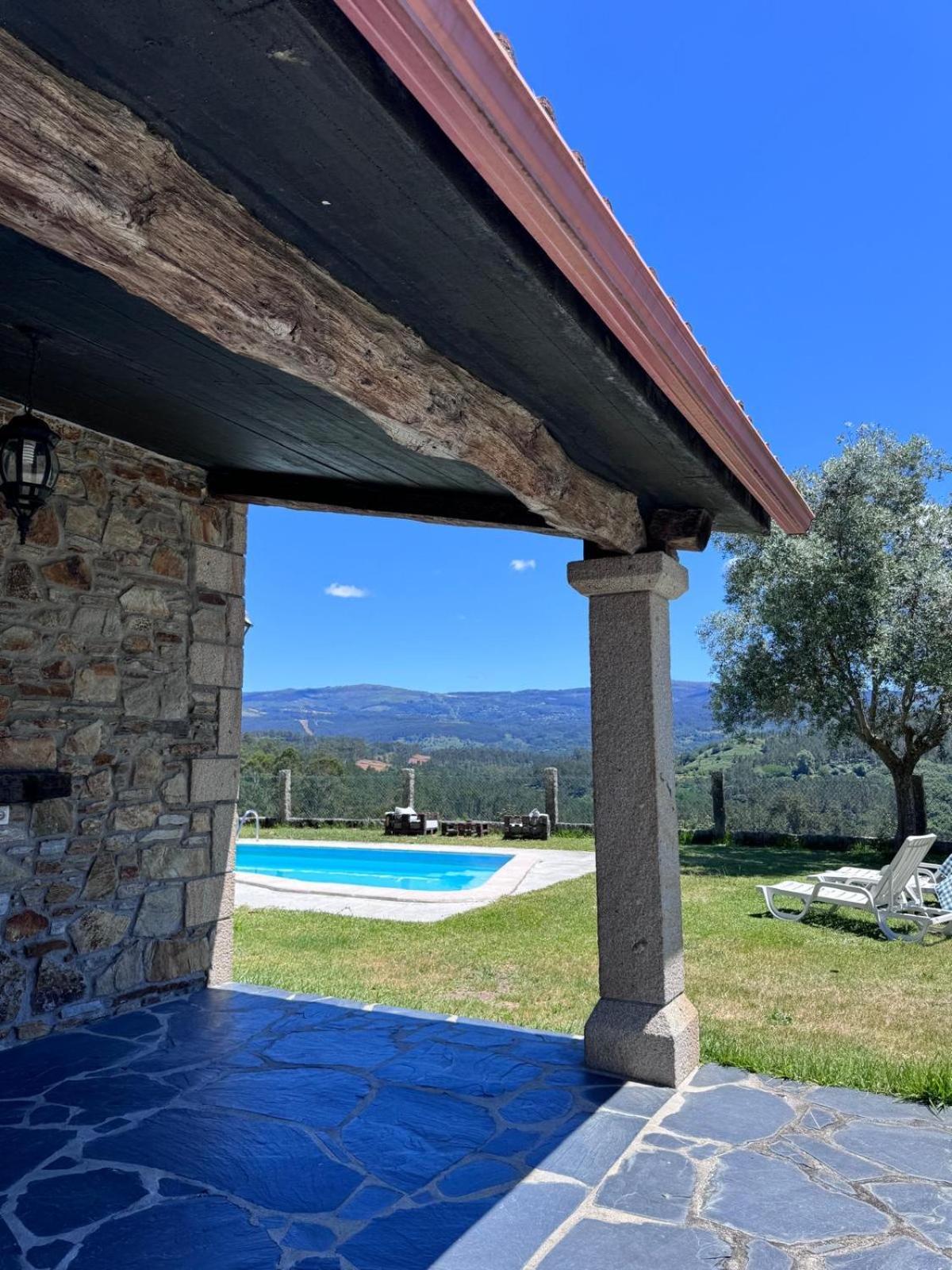 Casa 2 Habitaciones Con Piscina Y Cenador Al Aire Libre Pontevedra Dış mekan fotoğraf